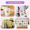 50 PCS Father's Day Stickers - Creative Text Decals for Cards, Gifts, Travel DIY