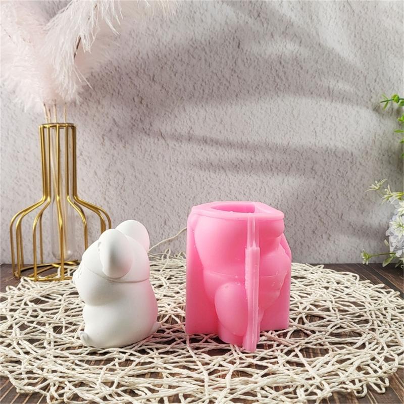 Hamster Statue Silikon Kerzenformen für Epoxidharz Heimdekoration Tierfigur Silikonformen Seifenherstellungsformen