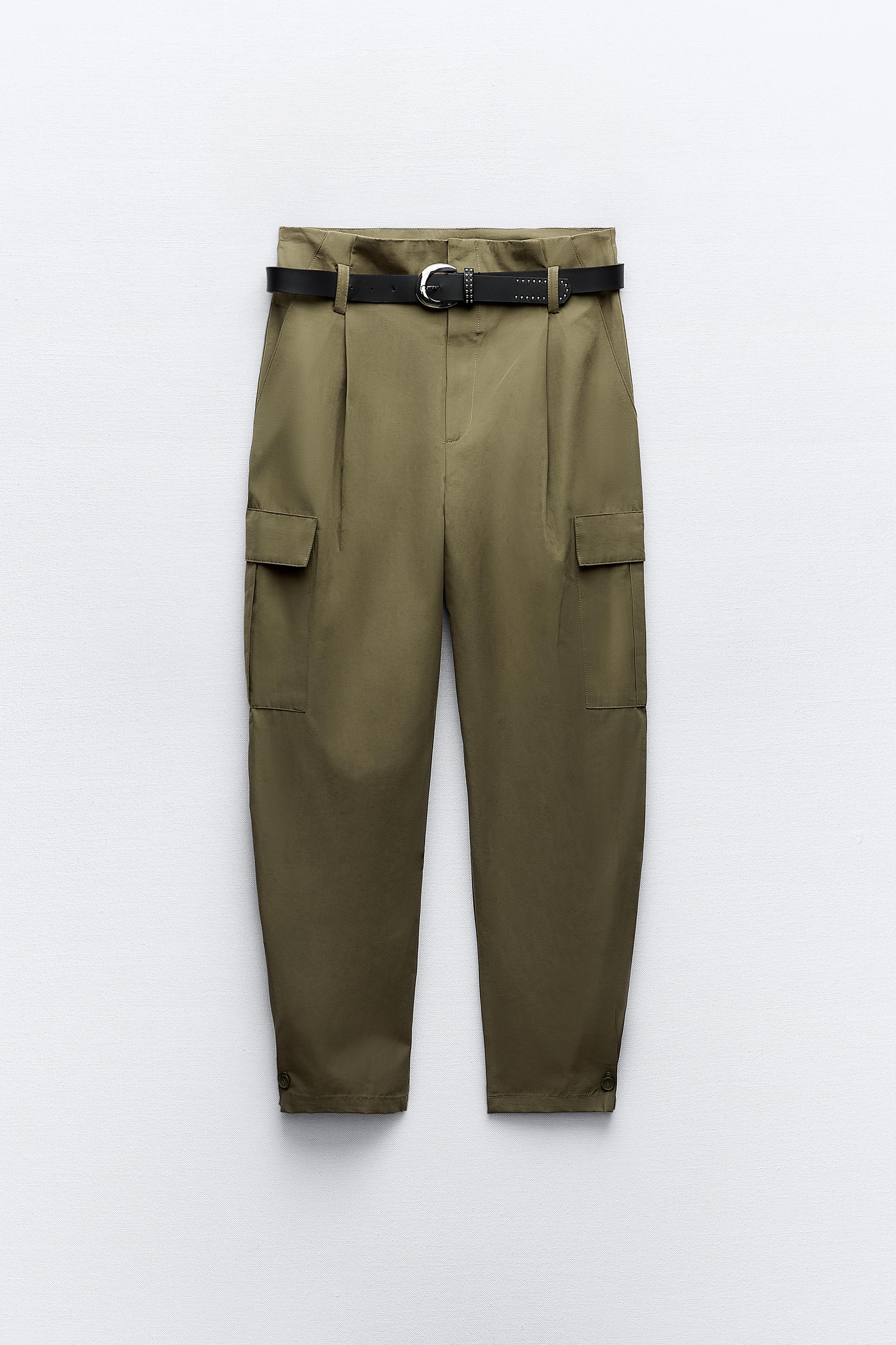 

БРЮКИ-КАРГО С ПОЯСОМ