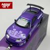 QEZT6 MINIGT 1:64 Toyota Supra A80 Top Secret GT-300 Top Secret Purple MGT Alloy Car Model 1067