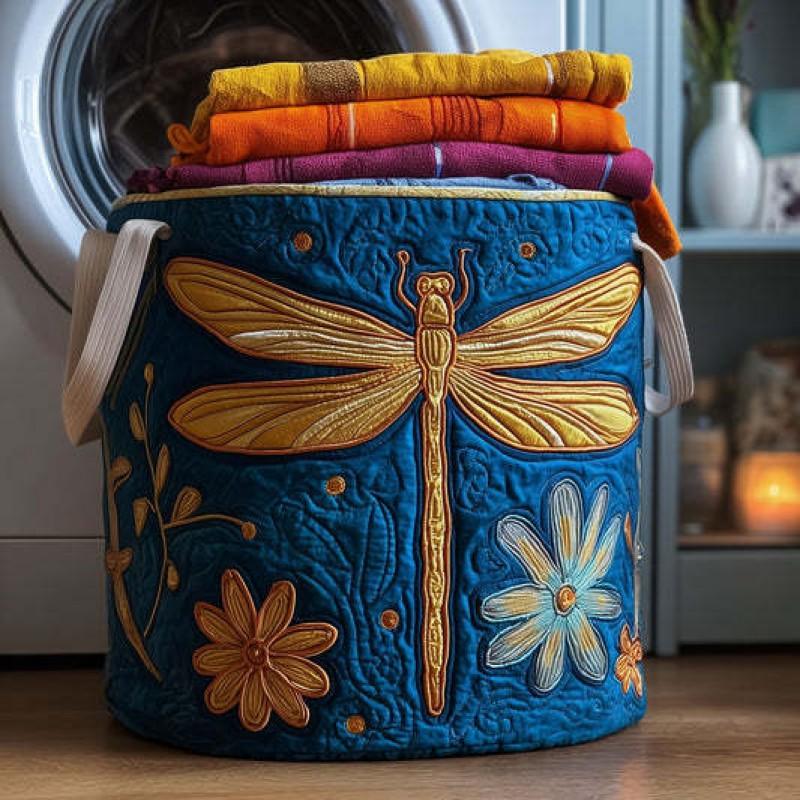 Quilted Laundry Basket Storage Organizer Dirty Clothes Home Closet Organization