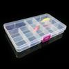 15 Slots Adjustable Plastic Fishing Lure Hook Tackle Box Storage Case Organizer