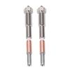 2PCS Bimetal Nozzle Replacement for QIDI Q2 Q2C 3D Printer 0.6mm Hardened Steel Nozzle with Ceramic Throat Tube High