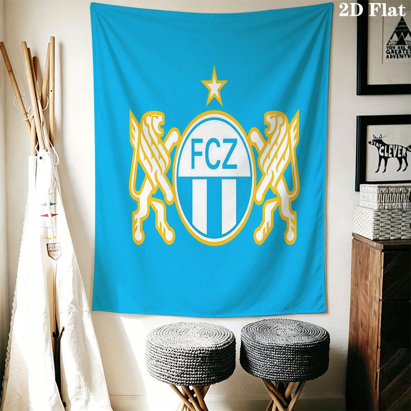 FC Luzern Wall Hanging Printed Fabric Blanket Decorative Tapestries for Bedroom Living Room Home Decor