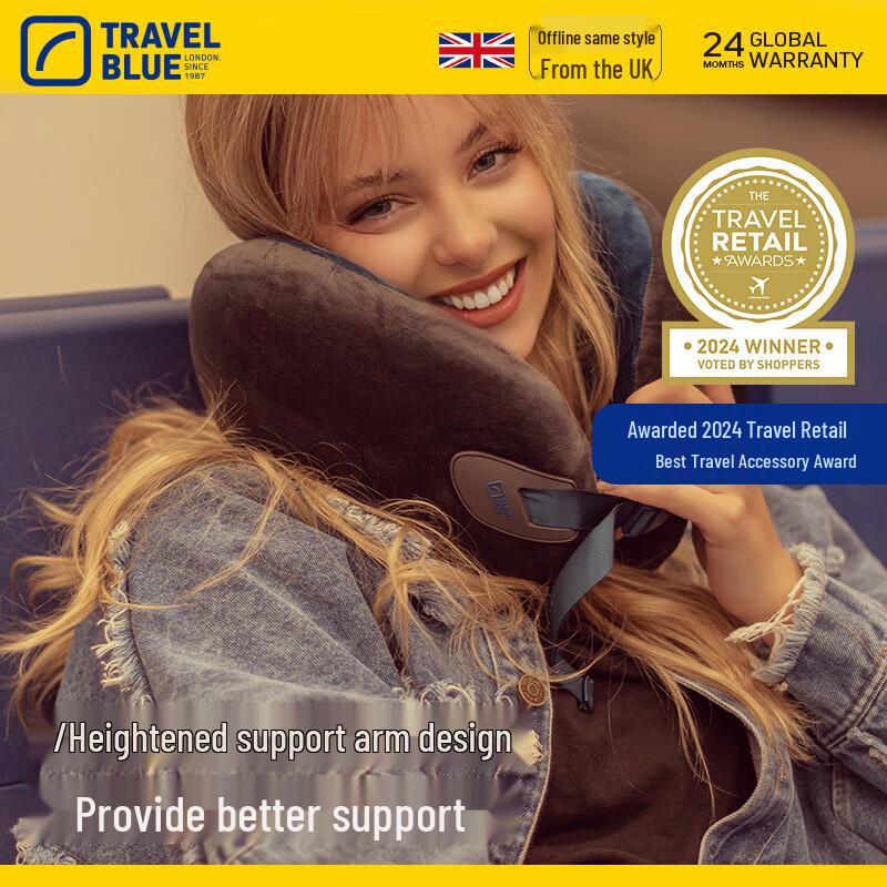 Lanlv Memory Foam U-shaped Travel Neck Pillow