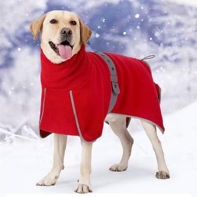 Dog Winter Cotton Clothing Cold Protection Warm Cape High Collar Cotton Coat Padded And Thickened Cape Medium And Large Dogs