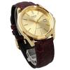 Casio Quartz Watch Gold with Brown Leather International Model Men's MTP-1183Q-9A Band, [Used]