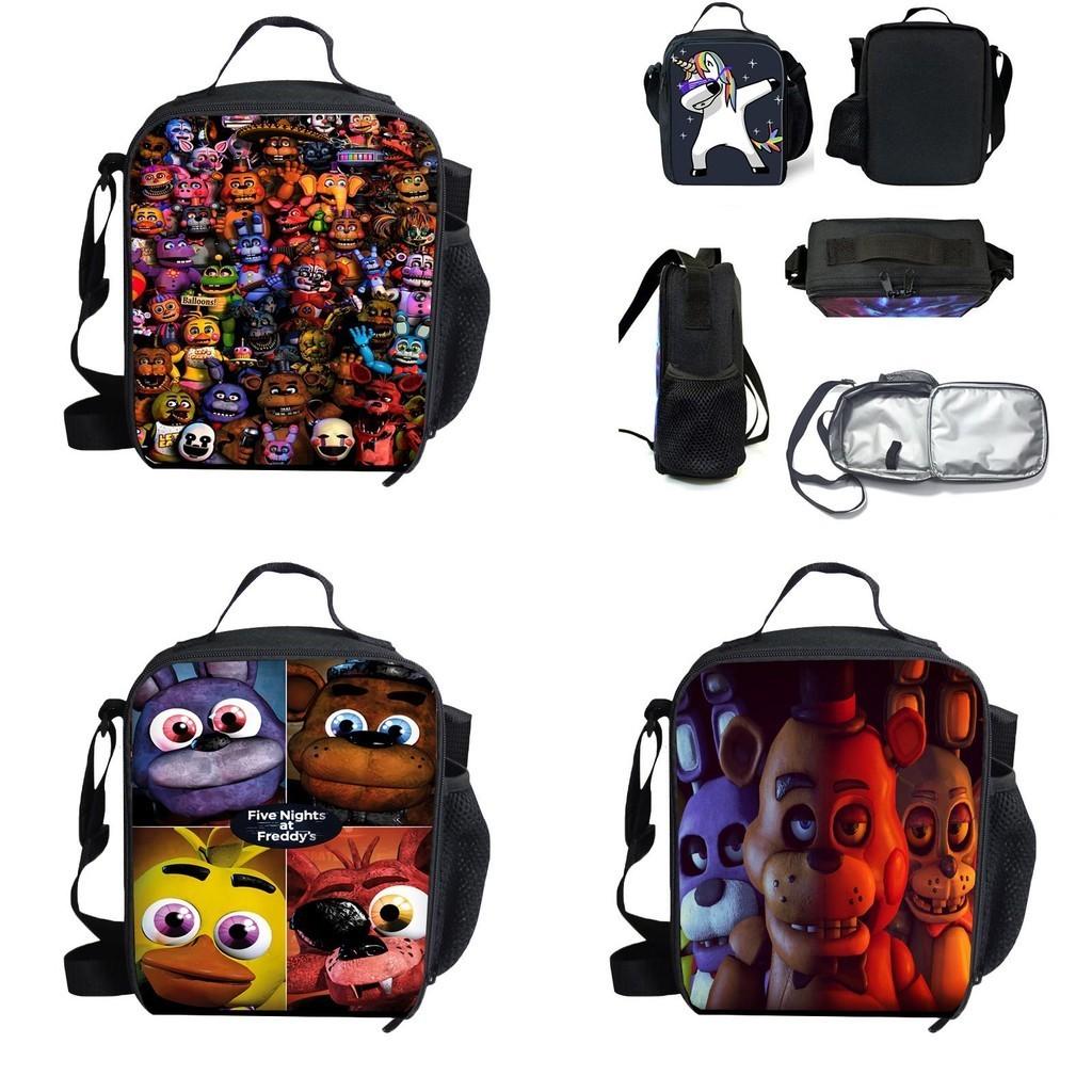 Five Nights At Freddy's School Outdoor Lunch Bag Durable Polyester Material Insulation Package