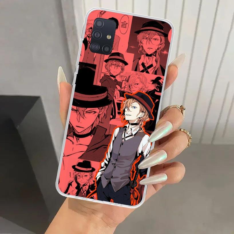 Bungo Stray Dogs Manga Phone Case for Samsung Galaxy A52 A32 A22 A12 A02S A50S A30S A10S Note 20 Ultra 10 Plus S10 A31 A20 A71 A