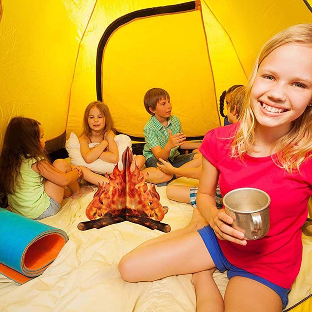 Fire Party Decor Torch Halloween Decoration Artificial Bonfire Paperboard Campfire Cardboard Flame