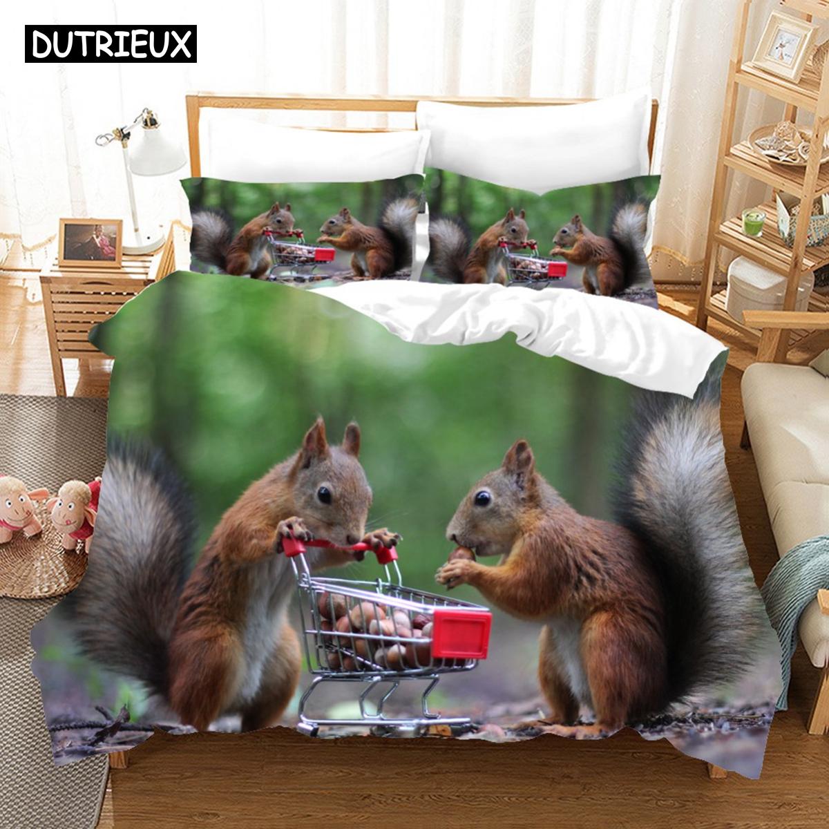 

3D-принт Павлин-Кот Сова Коала Природа Милое животное Одеяло Постельное белье Комплект постельного белья Queen Twin Single Пододеяльник Наволочка Home Luxury EU single(135x200cm)