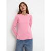 2025 Spring New Women's Cotton Long Sleeve T-Shirt Fashion Casual Versatile Office Round Neck Pullover Top