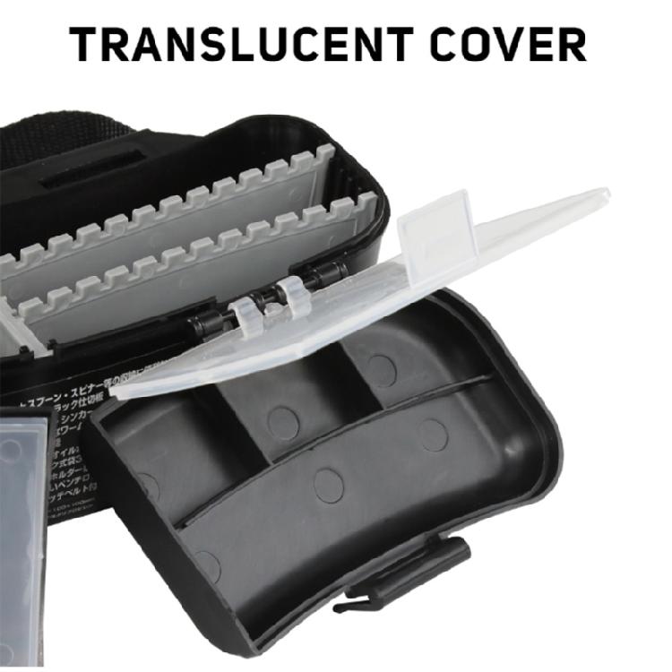Quickly Access Fishing Lures Holder Reinforced Plastic Structure and Antislip Clasps for Prolonged Outdoor Use
