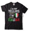 Mens Italian Funny Shirt I'm Not Yelling I'm Italian Shirt Italian Joke Shirt Unisex T-Shirt