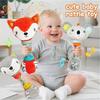 Non-Toxic Baby Soothing Fox Rattle - Safe Sensory With Crinkle Sound Gift For Christmas Halloween Birthdays