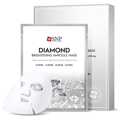 Diamond Brightening Ampoule Mask,  Whitening + Anti-aging + Detoxification, Moisturizing, Korean Cosmetics, Kbeauty, Sample