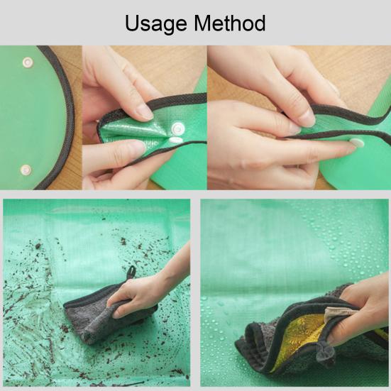 Planting Mat Reusable Potting Pad Prevents Soil Overflow Foldable Waterproof Garden Transplanting