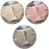 3Pcs Women's Underwear Cotton Seamless Stripes Panties Soild Color Skin- friendly Lingerie Woman Panty Low Waist M-XL Plus Size