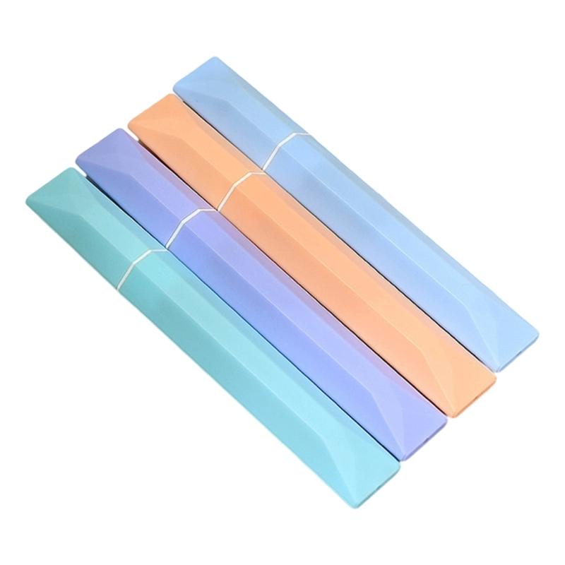 

4Pcs Soft Head Highlighter Pen Chiseled Tip Highlighter Marker for Scrapbooking Notebook Journal Color Coding Drawing