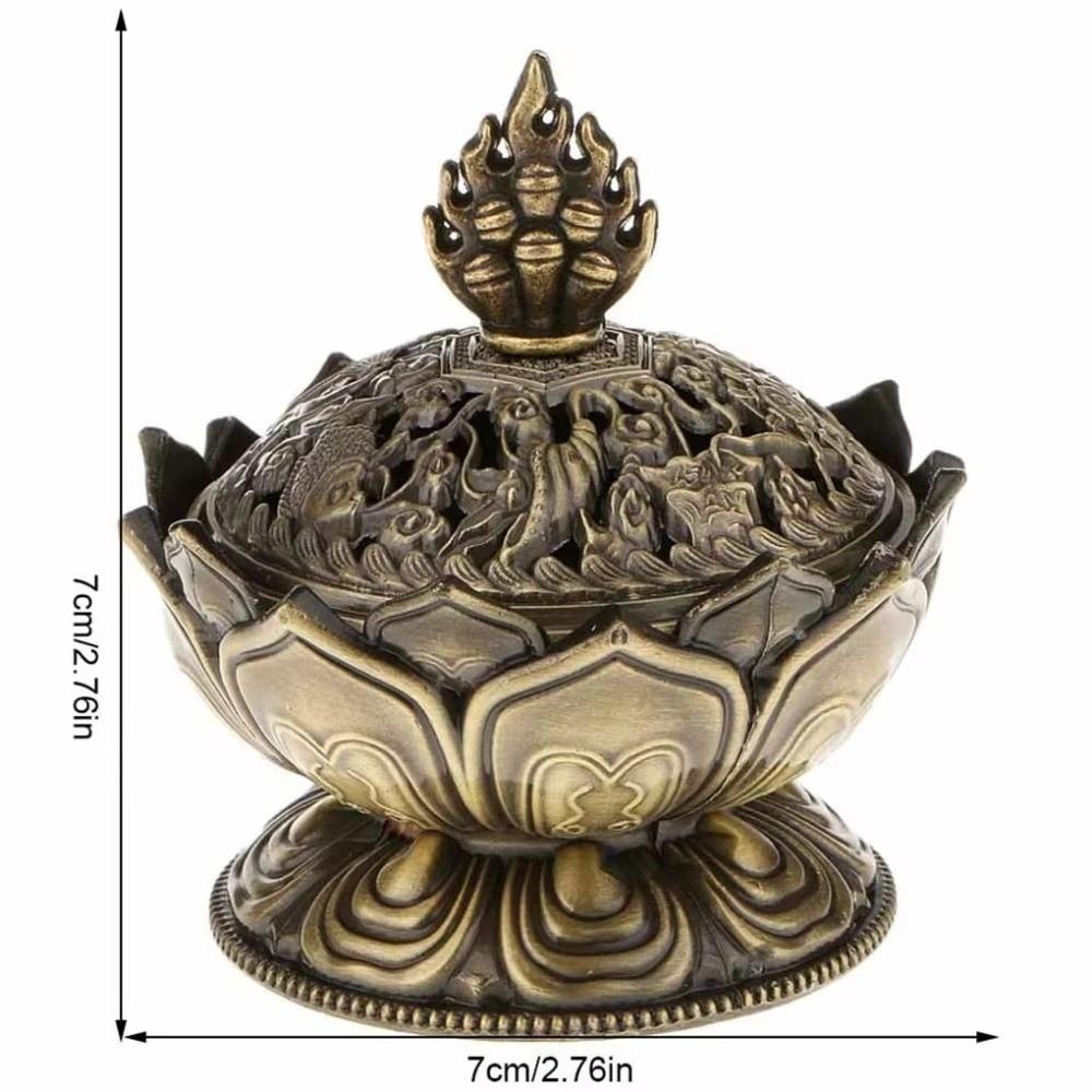 Incense Tools Lotus Flower Incense Burner Single Layer Incense Art Ornaments