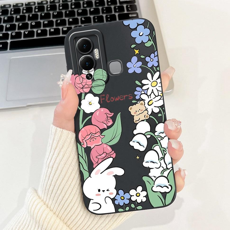 For Infinix Hot 12 Play Case Lovely Panda Painted Soft Silicone Phone Cover Case For Infinix Hot 12 Hot12 Play Fundas Capa Bags