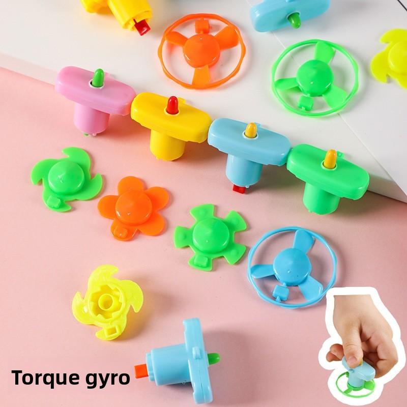 Plastic Gyroscope Spin Toy Set For Kids Collectible Toys Classroom Giving Gift