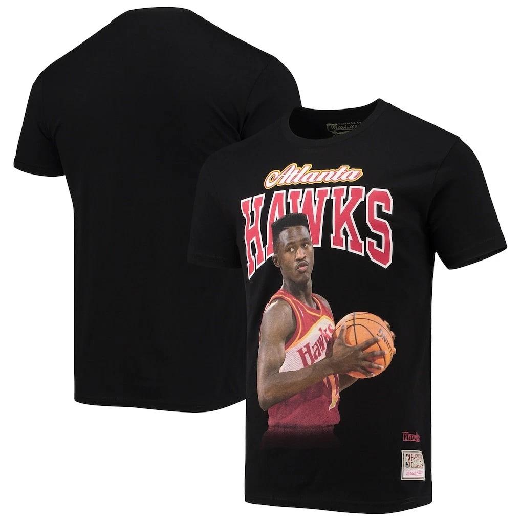 Atlanta Hawks Mitchell & Ness Dominique Wilkins Courtside Player T-Shirt 3XL M