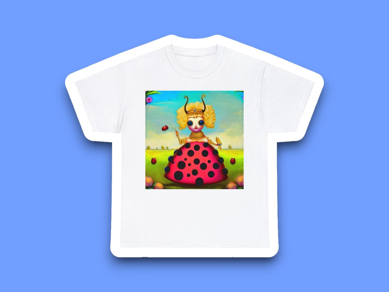 Whimsical Ladybug Woman Tee 150