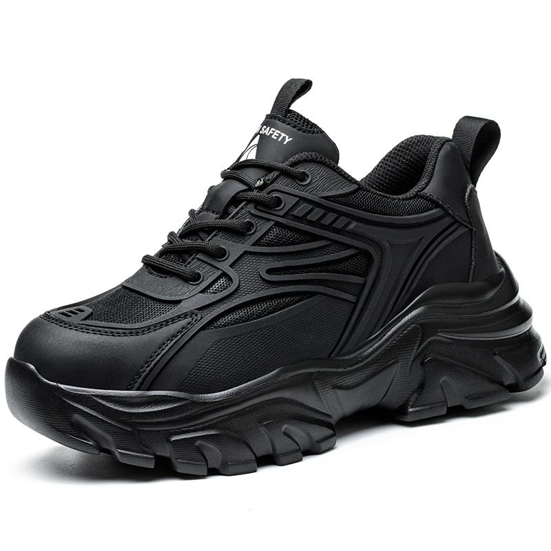 Women Safety Shoes For Work Safety Boots Breathable Steel Toe Puncture Proof Sport Work Sneakers Construction Tactical Boots