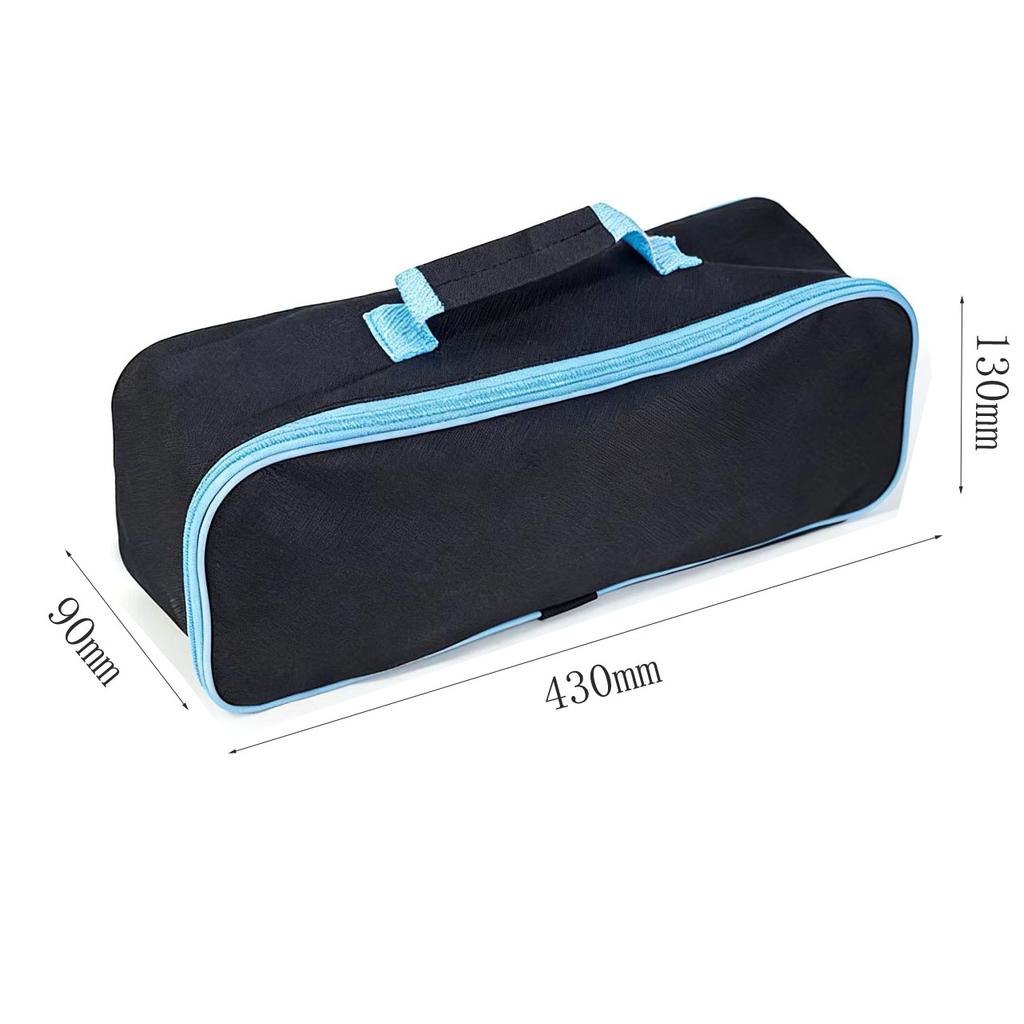 1pc Tool Pouch With Zipper Tool Bag For Screw Plier Wrench Screwdriver Mechanic Car Vacuum Hand Power Tool Storage Organizer