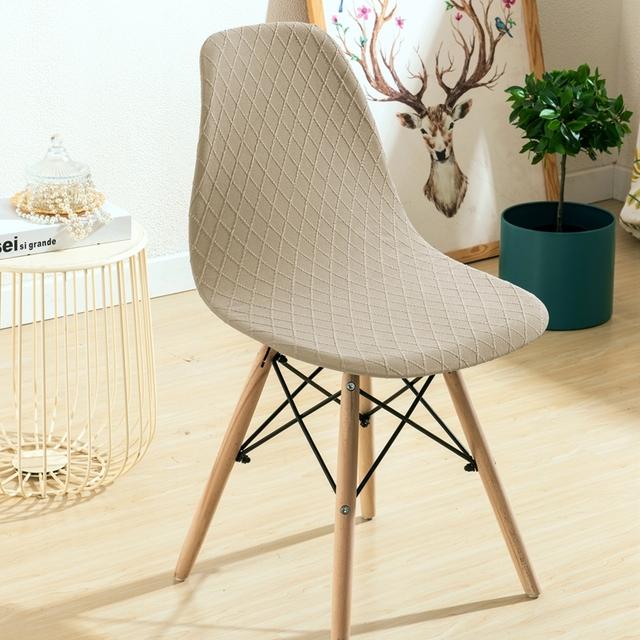 1 /2 /4 /6 Pièces Housse de Chaise en Polyester Élastique Petite Taille Protecteur de Chaise Housse de Siège Pour Hôtel Banquet Fête de Mariage Salle à Manger