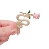 Rose Bouquet Snake Shape High-end Women's Light Luxurious Zircon Accessories Brooch
