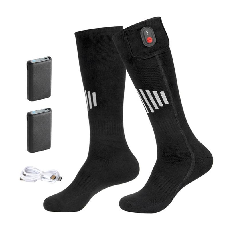 Full Soles Heating Electric Socks Heated Socks 5V 4000mAh Rechargeable Battery Electric Heated Socks for Men and Women