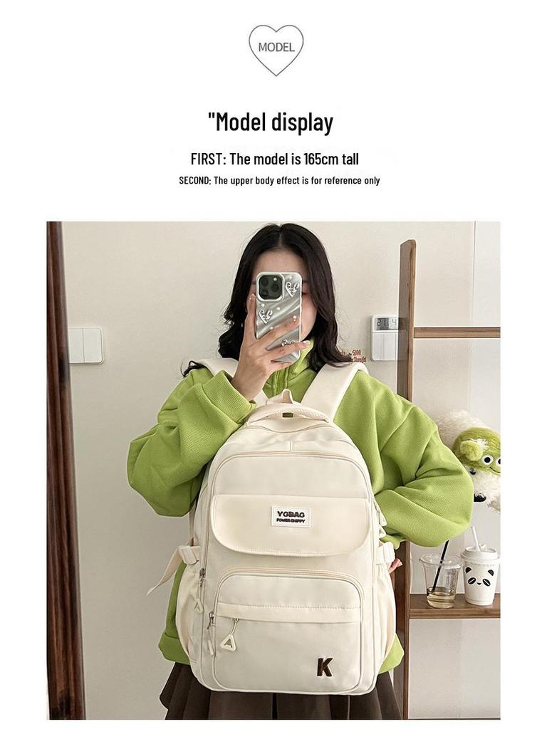 Koreanischer Harajuku-Stil Rucksack mit großem Fassungsvermögen, spritzwassergeschützt, modisch für Studentinnen