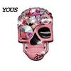 Halloween Car Decorations Rhinestones Skull Air Diffuser Clip, Personalized Punk Decorative Outlet Clip Style Vent Perfume Automotive Interior
