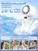 Handheld Fan with Cooling Portable Cooling Compact and 100 Wind Speed LED Battery USB Heat Neck Strap with Blue [2025 Model] Plate, Fan, Powerful,