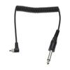 Camera Flash Sync Cable, Professional Coiled Wire 2.5mm 3.5mm 6.35mm PC Connector Stable Connection and Quick Triggering