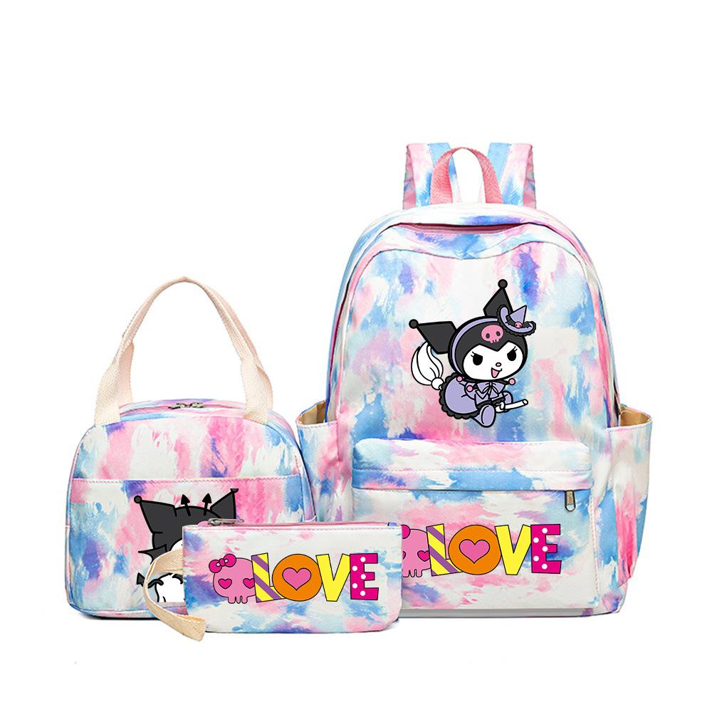 Student Schoolbag Cartoon Cute Large Capacity Backpack Lightweight Waterproof Middle School Student Backpack