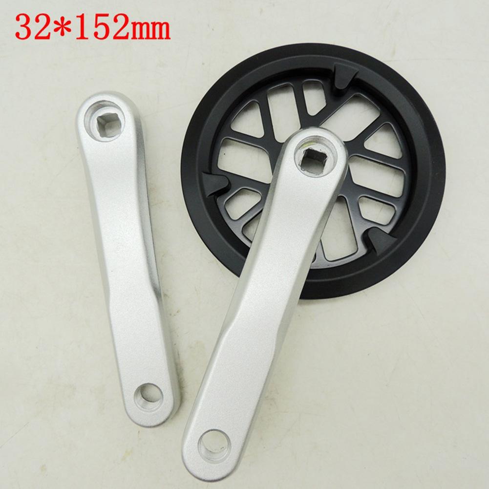 127/140/152MM Crankset 32T Alloy Ebike Kids Children Folding Bike Chainwheel Crankset  Folding Bike Chainring Replacement Parts