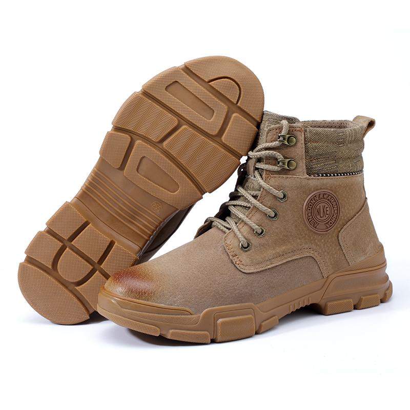 Steel Toe Boot Safety Boots Wear-resistant Puncture Proof Waterproof Work Boots Industrial Construction Safety Shoes