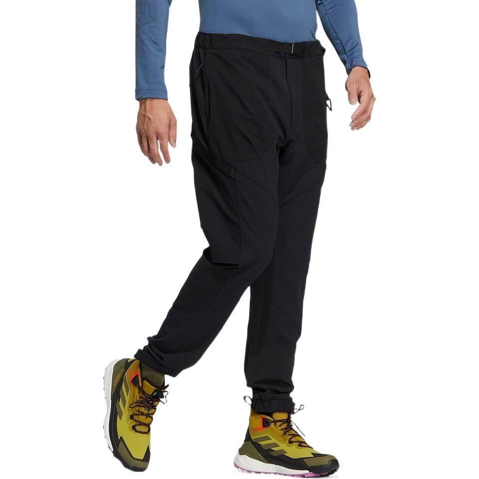 Adidas Knitted Sweatpants Men's Black Moderate Cuffed Pants HN2037