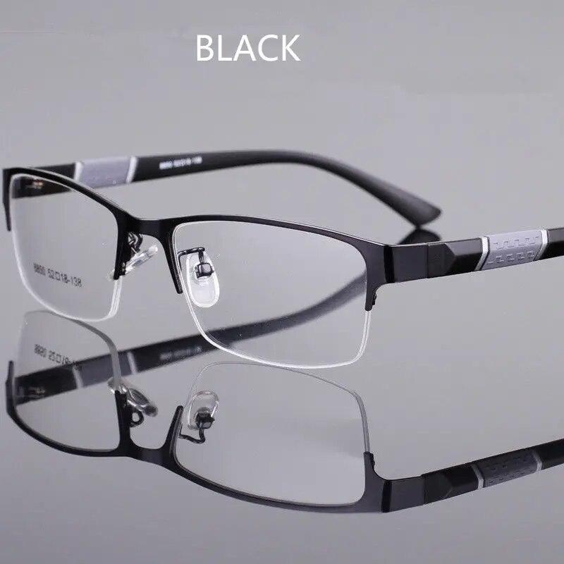 Lesebrille für Männer, Retro-Business-Hyperopie-Brille, Anti-Blaulicht-Lesebrille, 0 +1,0 bis +4,0 Brille