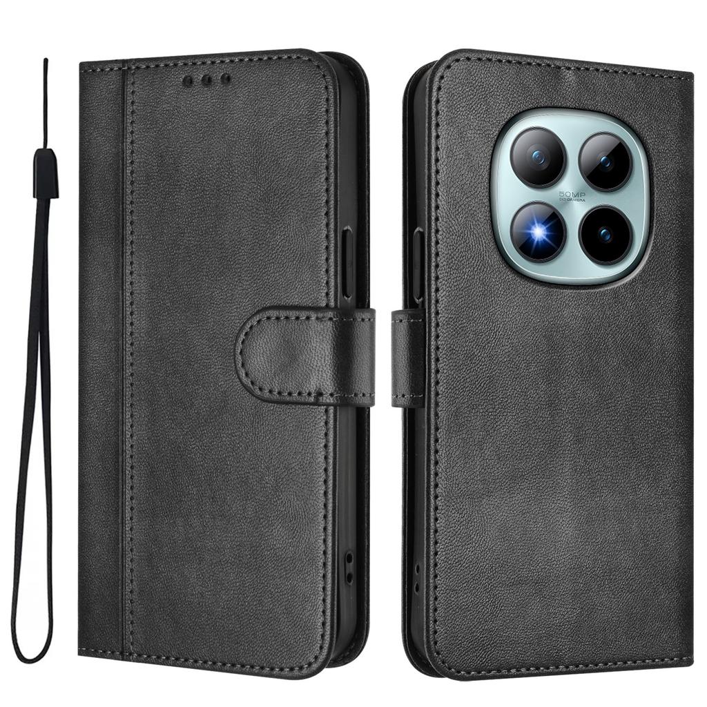 For Xiaomi Redmi Note 15 Pro+ 5G Cases Wallet Stand Retro Texture Leather Phone Cover with Lanyard