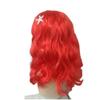 Ariel Little Mermaid Wig for Girls Red Wavy Long Hair with Cute Mermaid Tail Purse Bag Halloween Carnival Cosplay Accessories