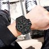 SANDA Sports Military Men's Watches Waterproof Dual Display Quartz Wristwatch For Male Clock Stopwatch Relogios Masculino