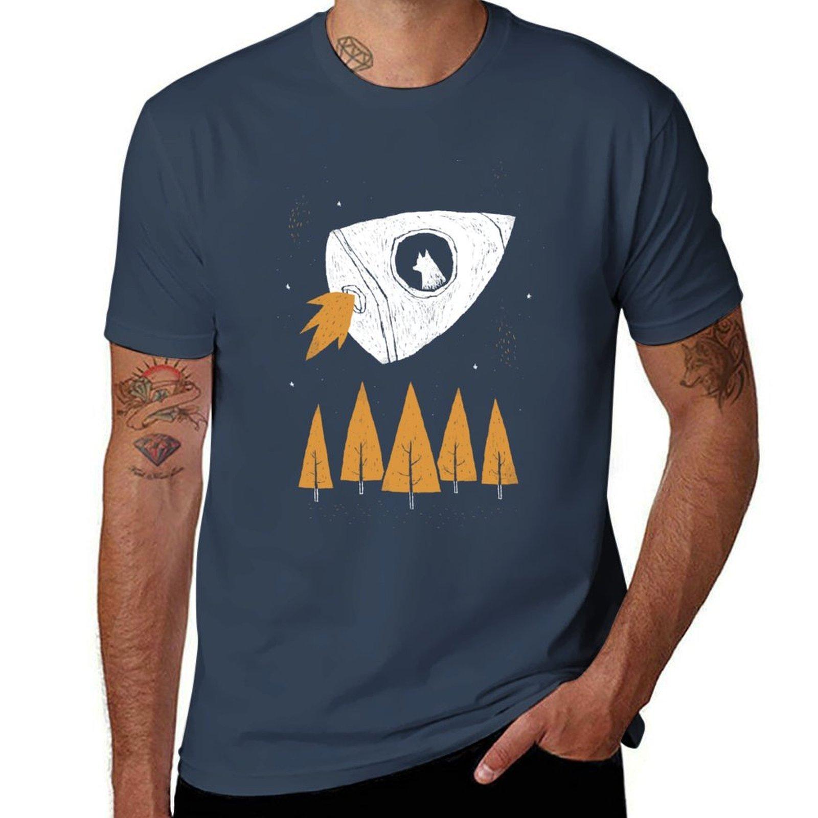 laika TShirt Trendy Print Short Sleeve TShirt S
