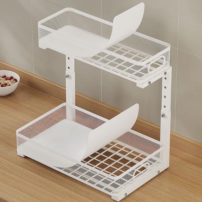 Heavy Type Under Sink Pull Out Organizers With Regulable Shelves Multipurpose Sink Organizers For Kitchen Bathroom