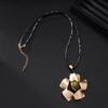 Fashion Premium Flower Alloy Pendant Women'S Simple Versatile Long Necklace