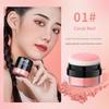 Mushroom-Shaped Haircut Bean Bag Blush Apricot Nature Highlight Repair Makeup Palette Novice Female Genuine Goods Classy Rouge Blusher Plate