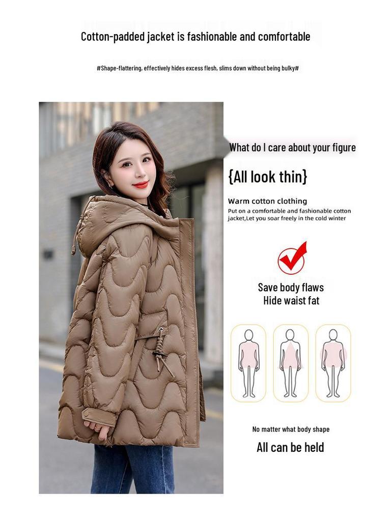 2024 Korean Style Winter Down Jacket: Cold-Proof, Fashionable, Loose-Fit, Thick Cotton-Padded Coat